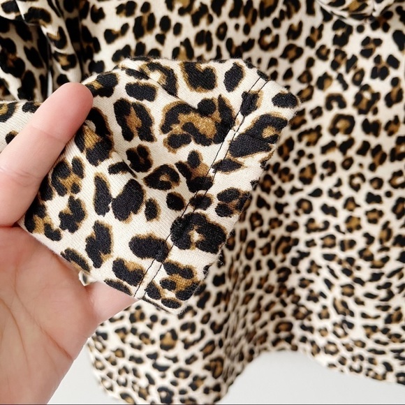Velvet by Graham and Spencer NWT Kassidy Leopard Print Hoodie Sweatshirt Size XS - Picture 7 of 11